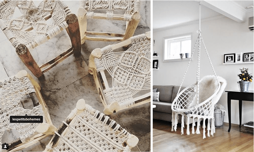 macrame chaise