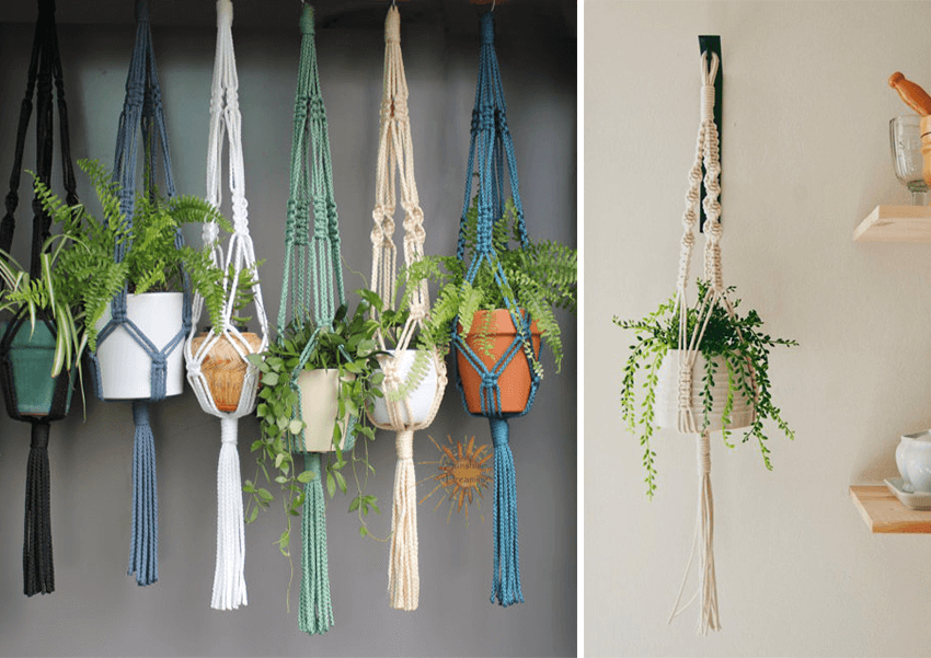 macrame plantes