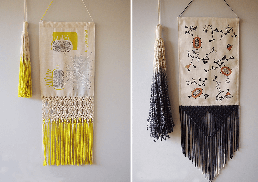 macrame en tissu