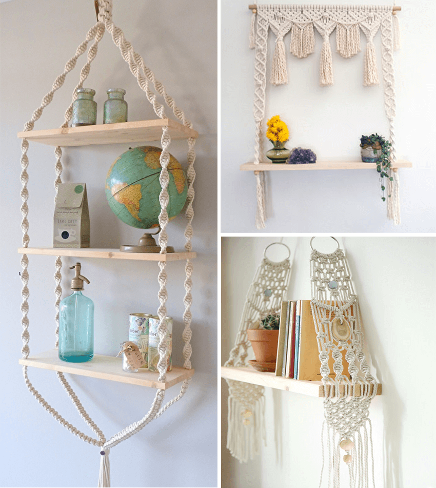 macrame étagère